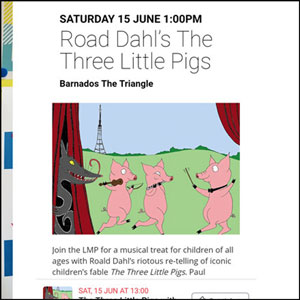 The Three Little Pigs, Poster & Social Media Advert